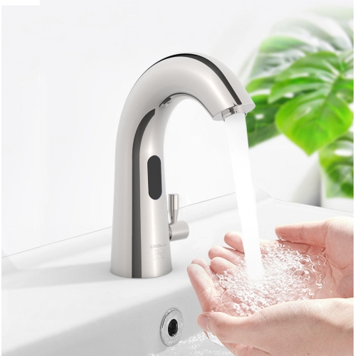 Automatic Touchless Basin Faucet with Cold & Hot Water Hands-Free Bathroom Vessel Sink Tap