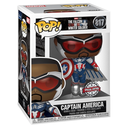 Pop Marvel The Falcon and the Winter Soldier 3.75 Inch Action Figure Exclusive - Captain America Sam Wilson #817