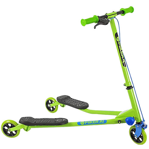 Yvolution Y Fliker A1 Air Foldable Scooter - Green/Blue