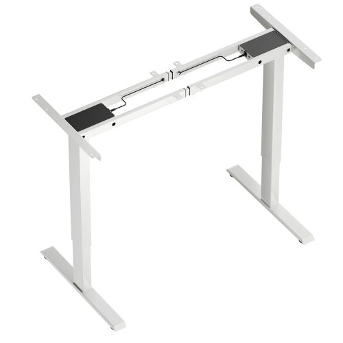 Gymax Dual-Motor Stand up Desk Frame Workstation Base w/ Adjustable Width & Height