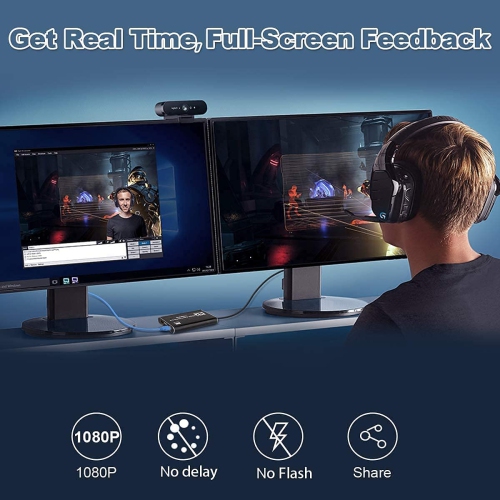 ISTAR 4K 60fps Video Capture Device Portable Video Converter Adapter - Black