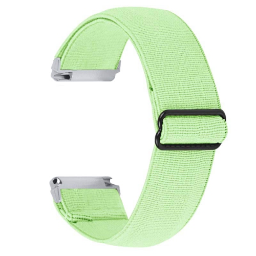 StrapsCo Adjustable Elastic Nylon Watch Band Strap for Fitbit Versa & Versa 2 - Mint