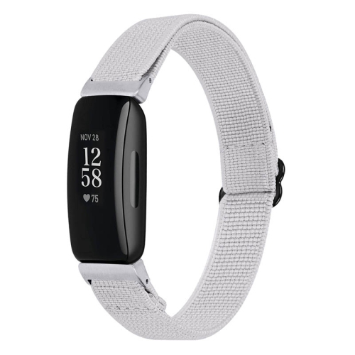 STRAPSCO  Elastic Nylon Watch Band Strap for Fitbit Inspire 2 - Fog In Multicolor