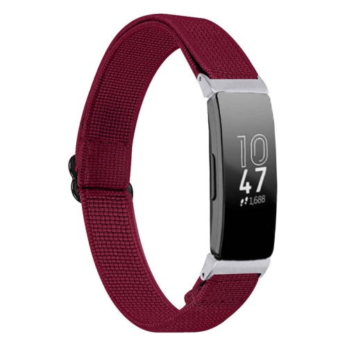 STRAPSCO  Elastic Nylon Watch Band Strap for Fitbit Inspire & Inspire Hr - Currant In Multicolor