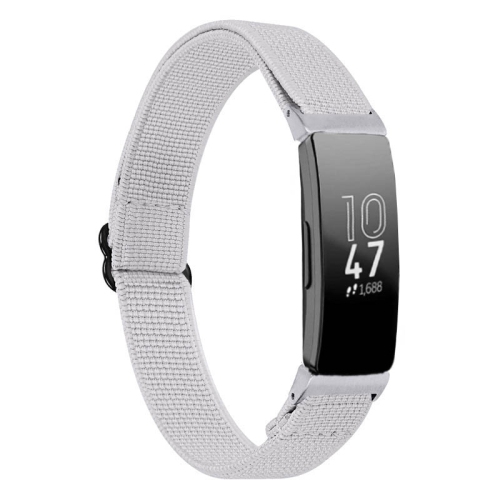 StrapsCo Bracelet de montre en nylon élastique pour Fitbit Inspire & Inspire HR - Brouillard