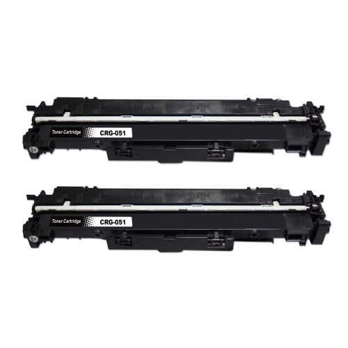 TONER4U  2Pack Crg051 Toner Cartridge for Canon 051 Compatible Toner Cartridge (2168C001) In Black