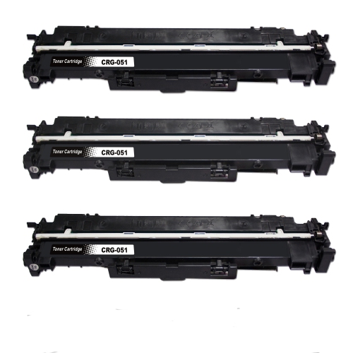 toner4u - 3PK CRG 051H Compatible Toner Cartridge Yield:4,000 for Canon051H Cartridge