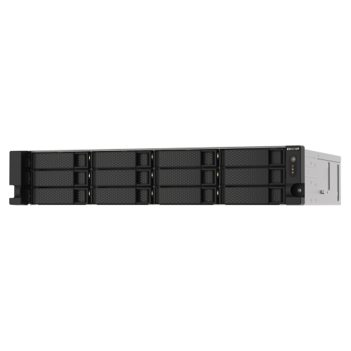 QNAP TS-1273AU-RP-8G-US 12 Bay High-Performance Rackmount NAS with 2 x 2.5GbE Ports, Redundant PSU