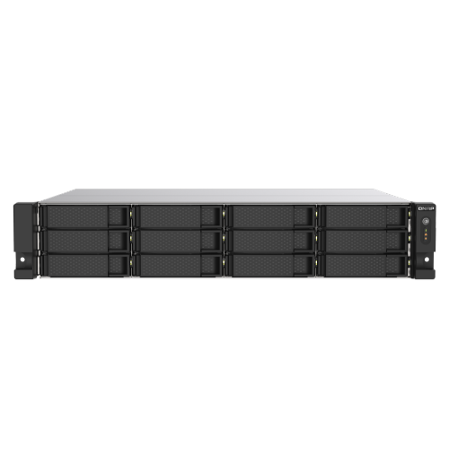 QNAP TS-1273AU-RP-8G-US 12 Bay High-Performance Rackmount NAS with 2 x 2.5GbE Ports, Redundant PSU