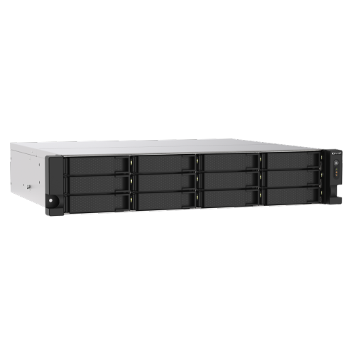 QNAP TS-1273AU-RP-8G-US 12 Bay High-Performance Rackmount NAS with 2 x 2.5GbE Ports, Redundant PSU