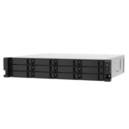 QNAP TS-1273AU-RP-8G-US 12 Bay High-Performance Rackmount NAS with 2 x 2.5GbE Ports, Redundant PSU