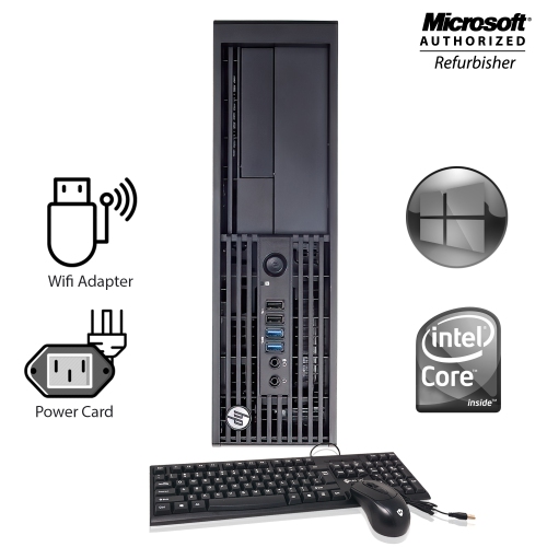 HP Z230 Small Form Factor Workstation - Intel Core i5-4570, 8GB Memory, 128GB SSD, Win 10 Pro + 20" Monitor by HP - Refurbished condition - Image 2
