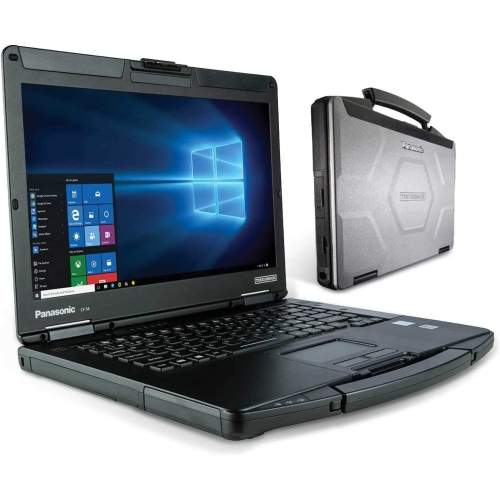 Panasonic ToughBook CF-54 MK2 14" HD Laptop - Intel Core i5-6300U - 16GB - 256GB SSD - Windows 10 Pro - Black/Silver by PANASONIC - Refurbished condition - Image 2