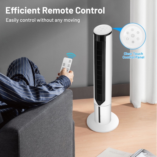 Tower fan best sale with cooling gel