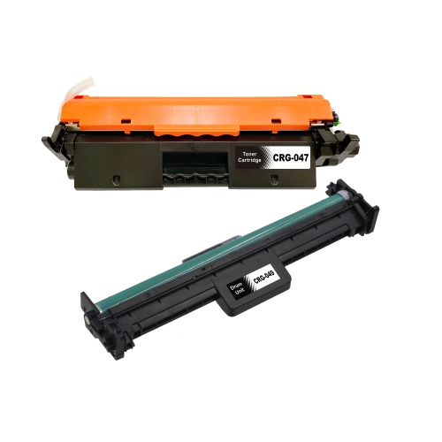 toner4u - 2 Pack Compatible (Toner Cartridge+ DRUM Unit) for Canon 047, Canon 049 2164C001AA 2165C001 AA