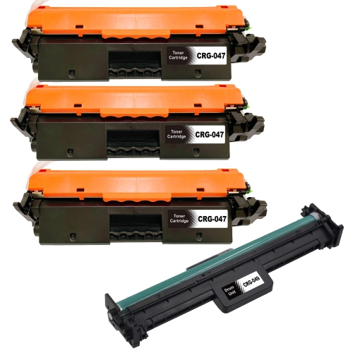 toner4u - 4 Pack Compatible (3x 047 Toner + DRUM 049) for Canon 047, Canon 049 2164C001AA&nbsp;2165C001&nbsp;AA, LBP112,LBP113w, MF112,MF113w,LBP110,