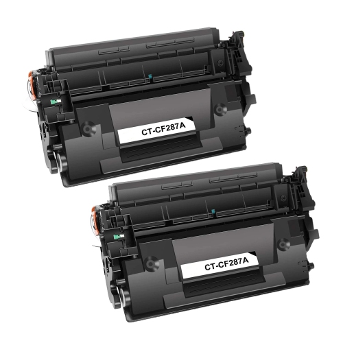 TONER4U  - 2 Pack Compatible Cf287A Toner Cartridge for HP 87A Laserjet Enterprise M527 M506Dn, M501