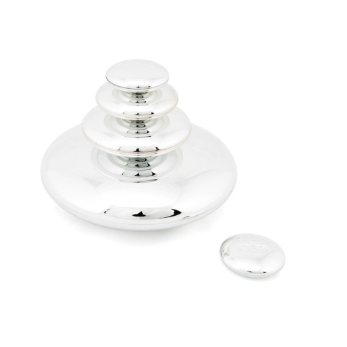 Mirrored Stacking Pebbles Silver 20pk. Product Code: EY04238 | Gift for Girls & Boys | Fun Pebbles Home Learning Toy