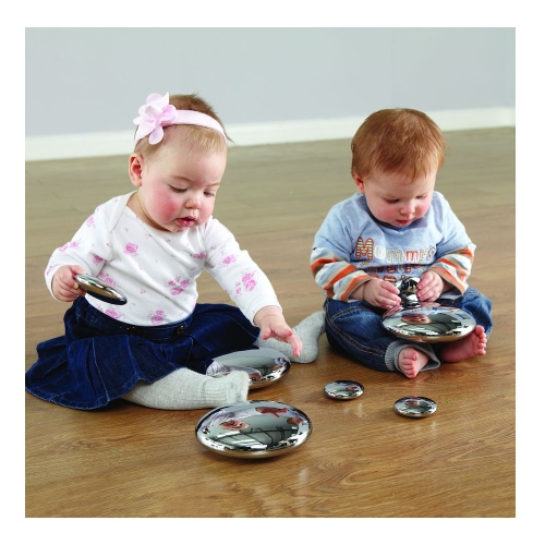 Mirrored Stacking Pebbles Silver 20pk. Product Code: EY04238 | Gift for Girls & Boys | Fun Pebbles Home Learning Toy