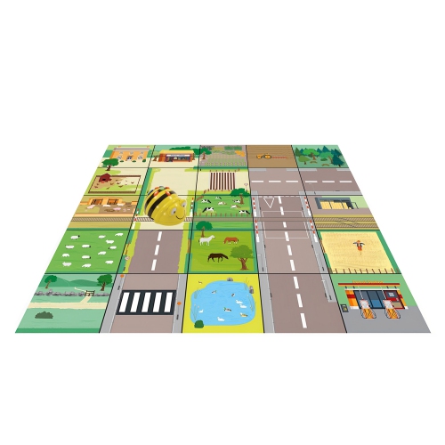 Bee-Bot Countryside Mat. Product Code: 708-IT10144 | Floor playmats for kids Educational Fun Robot mats- Programmable Robot Toys for Kids | Above 3