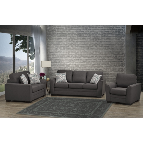 Canadian Sofa Distributions 'Pearson' Charcoal Fabric Chair
