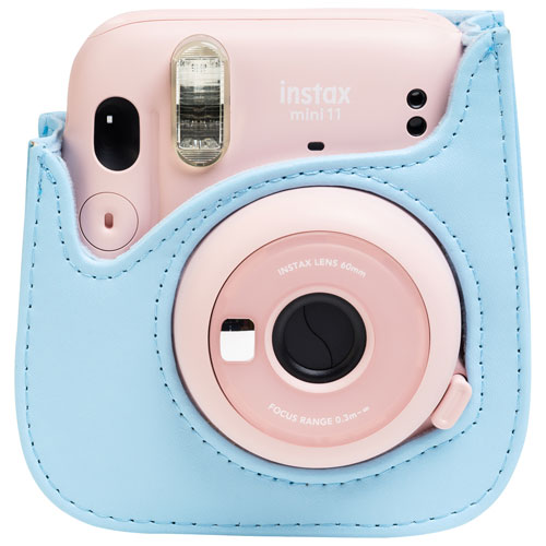 Instant Film Camera with Accessory Pocket and Adjustable Strap 8/8 Flowers Dark Blue Frankmate Protective & Portable Case Compatible with fujifilm instax Mini 11/9 