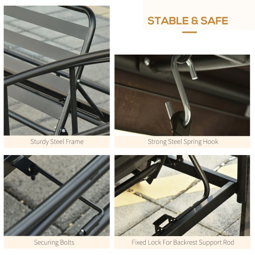 Lit de repos extérieur 3 places Outsunny, fauteuil pivotant 3-en-1 pour abri de jardin Hamac de jardin avec pare-soleil, moustiquaire et filet en