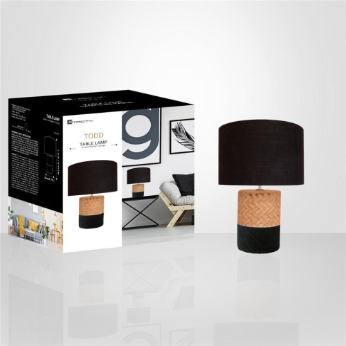 Xtricity - Modern Table Lamp, 13 '' x 18.11 '', From the Todd Collection, Black