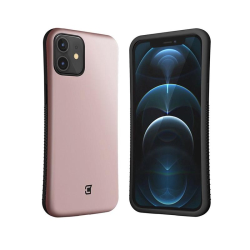 CASECO  Iphone 12 / 12 Pro - Rugged Protective Case, Rose In Gold