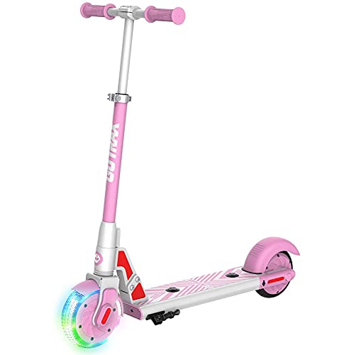 GOTRAX GKS LUMIOS Electric Scooter for Kids 6-12, Safety UL2272 Certified(Pink)