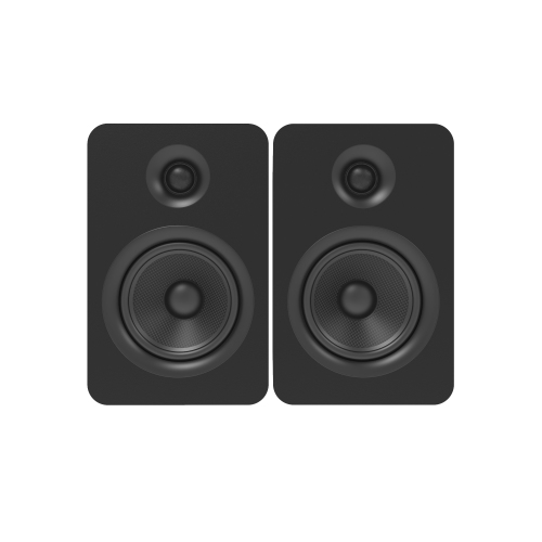 Kanto YUP6 Passive Bookshelf Speakers with 1" Silk Dome Tweeter and 5.25" Kevlar Woofer | Black | Pair