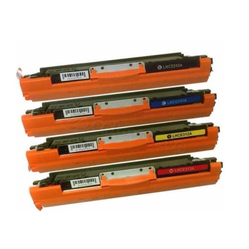 TONER4U  - 4 Pack Compatible Ce310A Ce311A Ce312A Ce313A Color Toner Cartridge for HP 126A Toner