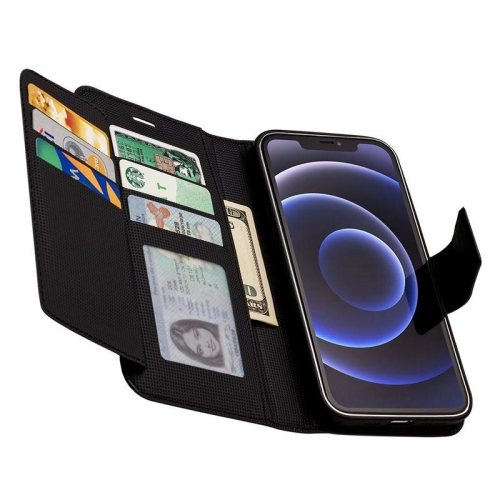 iPhone 12 Pro Max Sunset Blvd Magnetic Wallet Folio, Black