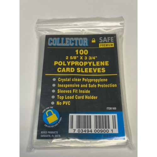 Collector Safe Premium Soft Trading Card Sleeve 2 5 X 3 5 5 Packs 500 Sleeves Best Buy Canada