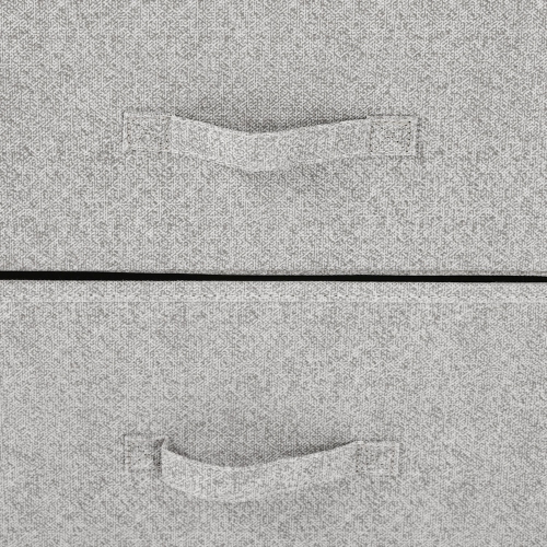 HOMCOM Linen Drawer Cabinet Organizer Storage Dresser Tower with 4 Removable Drawer Metal Frame Adjustable Feet for Living Room, Kitchen, Bathroom,