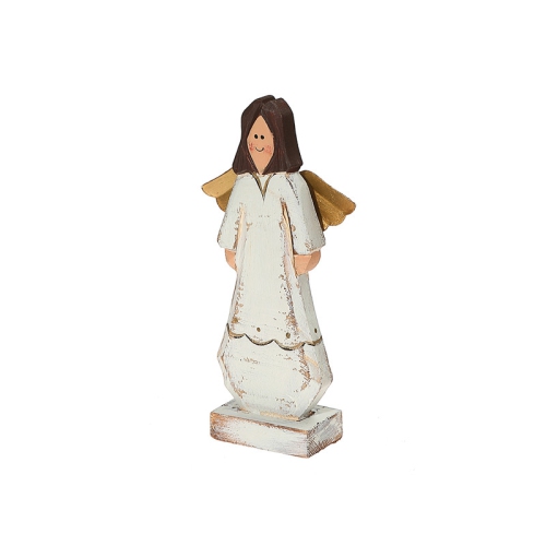 MAISON CONCEPTS  Wooden Standing Angel Figurine