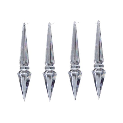 4 Pack Acrylic Diamond Icicles - Set of 2