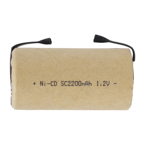 POWER PORTABLE  10 X Sub C 2200 Mah Nicd Batteries With Tabs (Paper Wrapped)