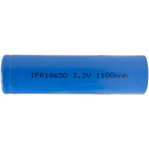 POWER PORTABLE  100 X 3.2 Volt 18650 Flat Top Lifepo4 Battery (1100 Mah)