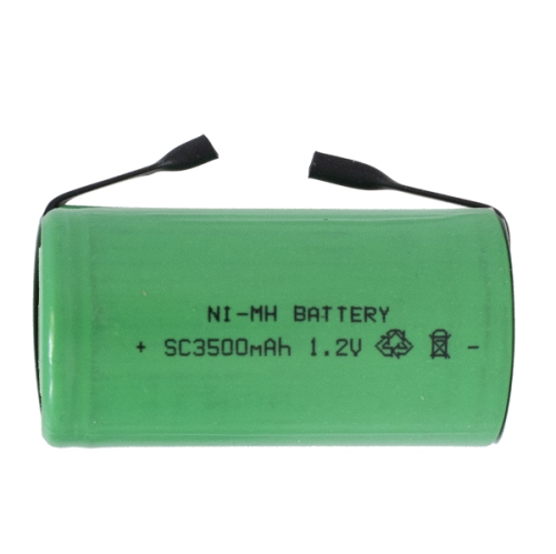 POWER PORTABLE  6 X Sub C Nimh Batteries With Tabs (3500 Mah)