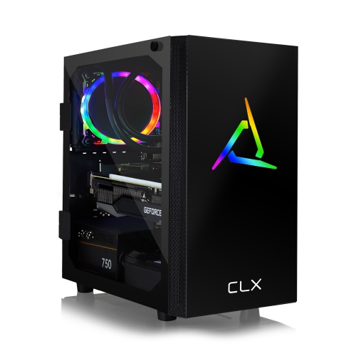 CLX GAMING  Clx Set Gaming Desktop - Liquid Cooled Amd Ryzen 7 5800X 3.8Ghz 8-Core Processor, 16GB Ddr4 Ram, Geforce Rtx 3060 Ti 8GB Gddr6 Graphics