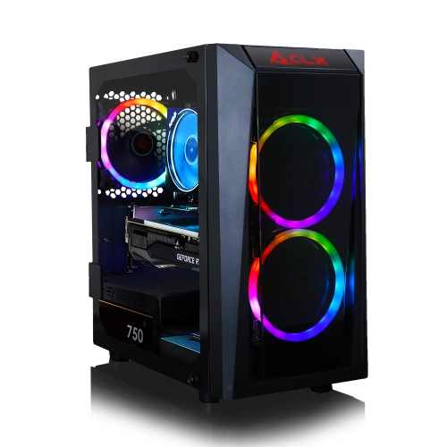 CLX SET Gaming Desktop - AMD Ryzen 5 3600 3.6GHz 6-Core Processor, 16GB DDR4 Memory, GeForce RTX 3060 Ti 8GB GDDR6 Graphics, 240GB SSD, 2TB HDD, WiFi, Windows 11 Home 64-bit
