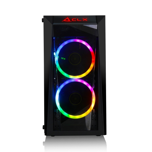 CLX SET Gaming Desktop - Intel Coe i5 10400F 2.9GHz 6-Core Processor, 16GB DDR4 Memory, GeForce RTX 3060 Ti 8GB GDDR6 Graphics, 240GB SSD, 2TB HDD, WiFi, Windows 11 Home