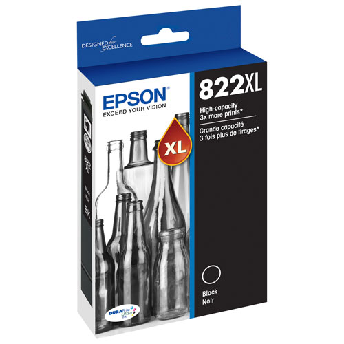 Epson DURABrite Ultra T822 XL Black Ink (T822XL120-S)