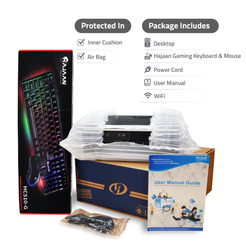 Refurbished - HP EliteDesk 800 G2 Tower Computer PC i5 6500 3.2Ghz 32GB DDR4 RAM 512GB SSD NVIDIA GeForce GTX 1650 Win 10 Pro with Gaming PC HAJAAN