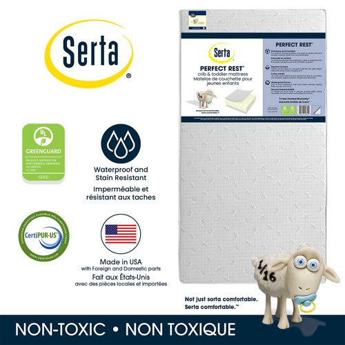 Serta perfect start crib and toddler mattress online