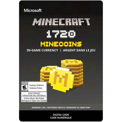 1720 pièces Minecoins pour Minecraft - Téléchargement numérique