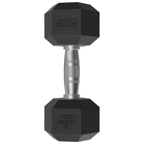 Tru Grit Fitness Hex Dumbbell - 25lb