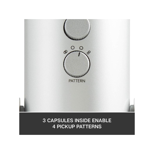 USB MICROPHONE BLUE Yeti Silver Edition, Mic Only