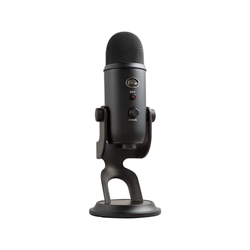 USB MICROPHONE BLUE Condenser Microphone, Blackout, Mic Only